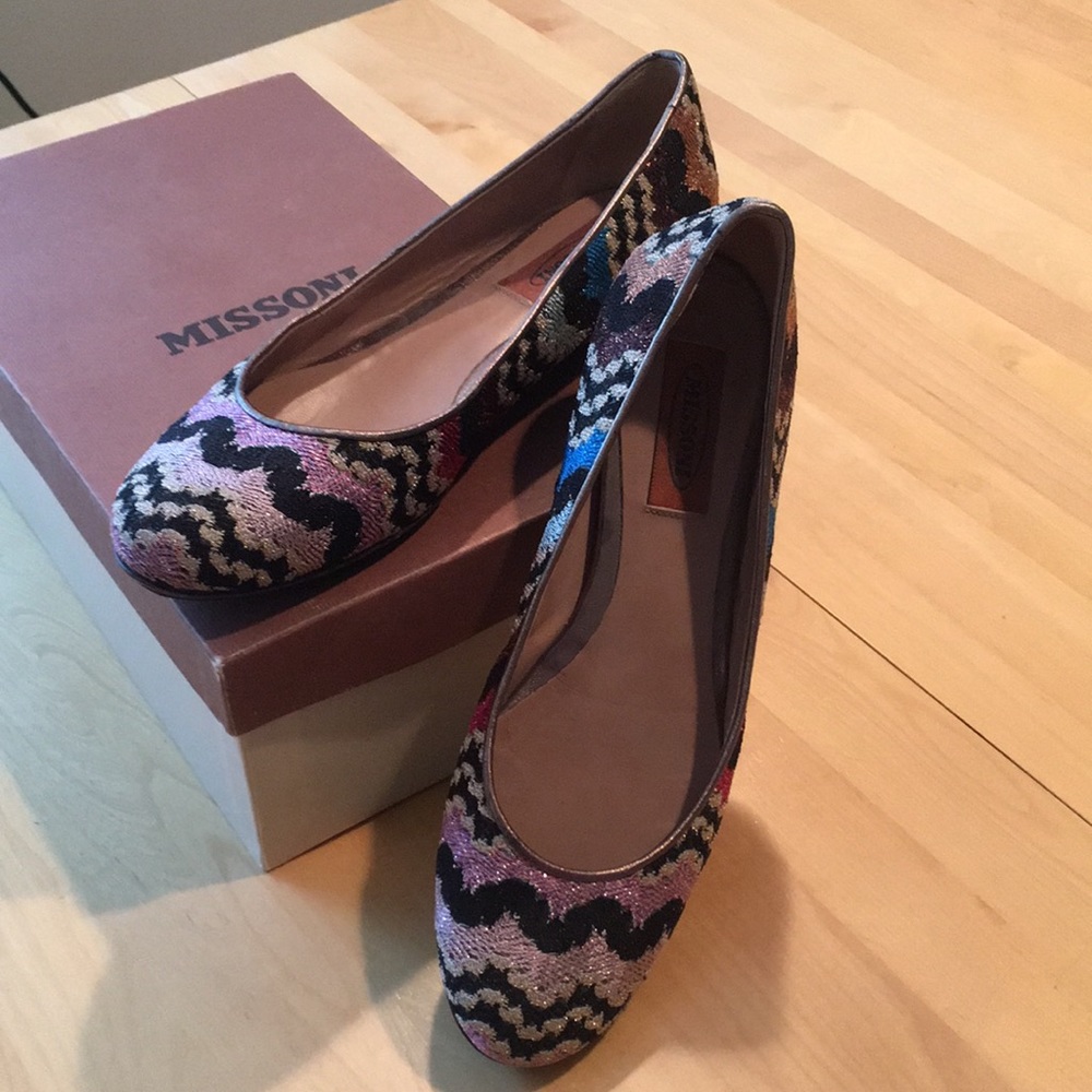 Missoni Ballet Flats with Sparkle